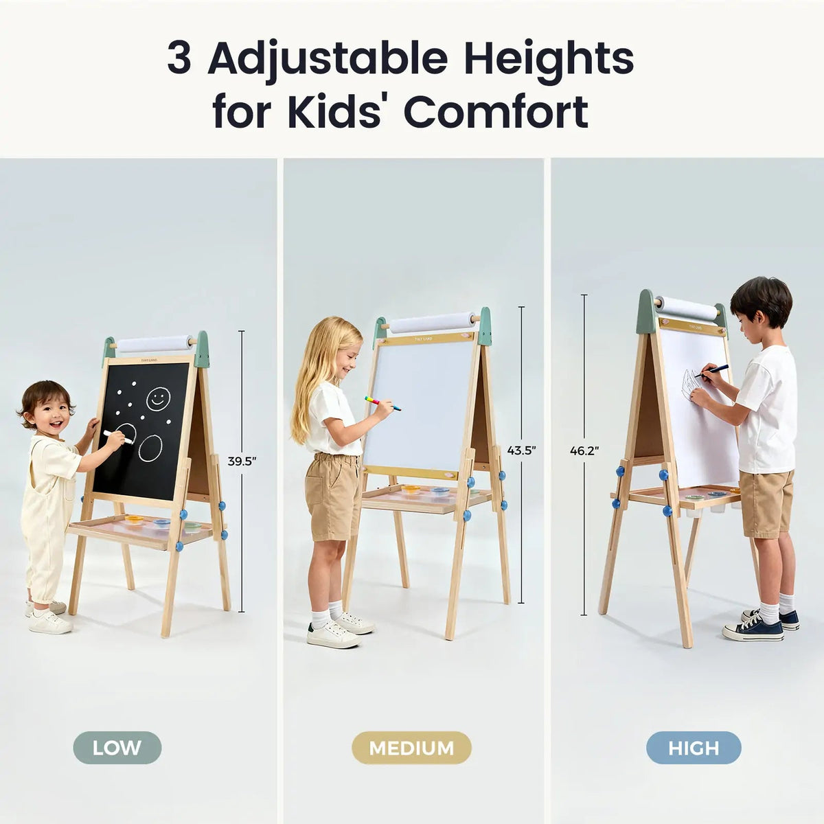 Tiny Land® 3-in-1 Art Easel for Kids - The Baby Penguin