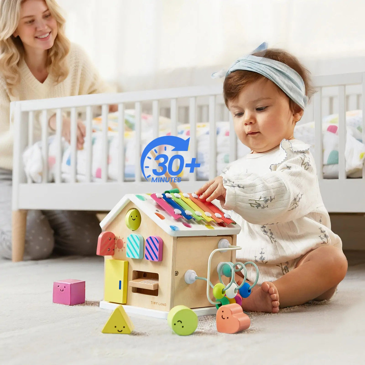 Tiny Land® Cottage Activity Cube - Rainbow - The Baby Penguin