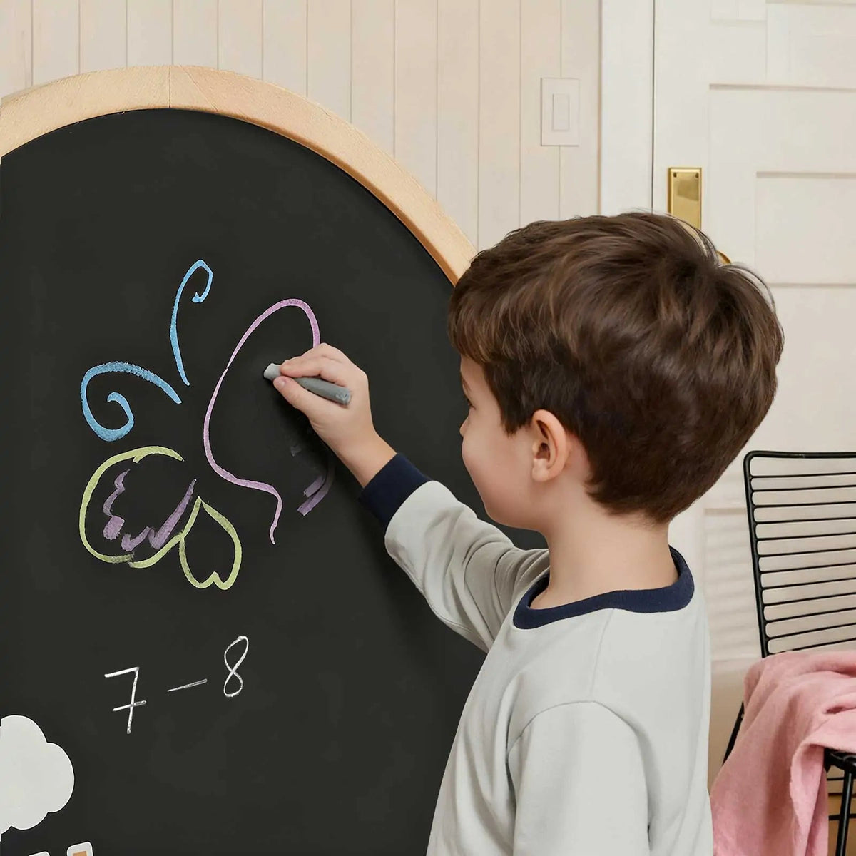 Tiny Land® Double-Sided Arched Magnet Chalkboard - The Baby Penguin