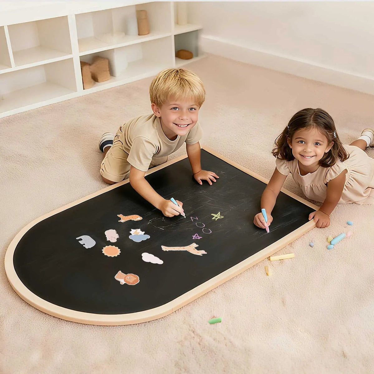 Tiny Land® Double-Sided Arched Magnet Chalkboard - The Baby Penguin
