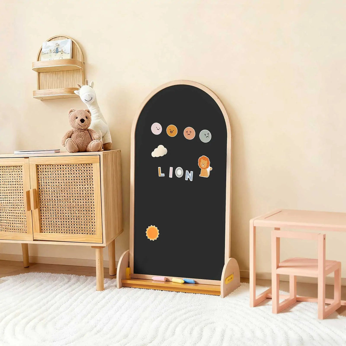 Tiny Land® Double-Sided Arched Magnet Chalkboard - The Baby Penguin