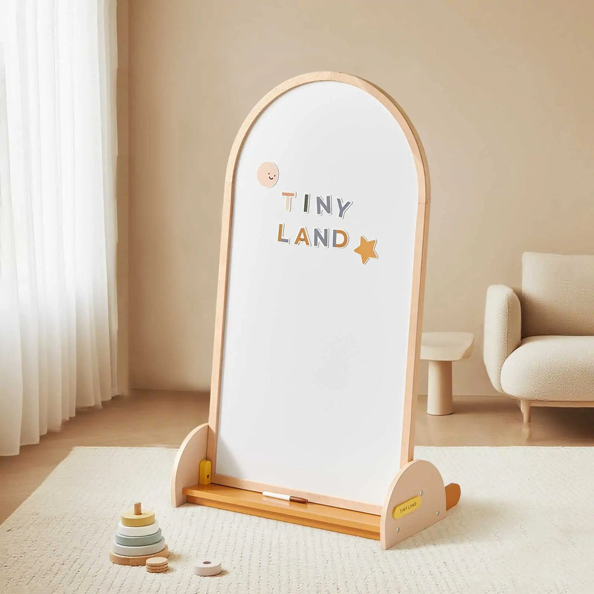 Tiny Land® Double-Sided Arched Magnet Chalkboard - The Baby Penguin