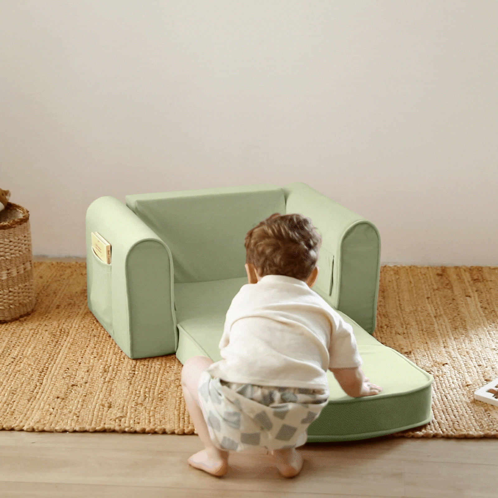 Tiny Land® GentleSnug Kid Chair - Sage - The Baby Penguin