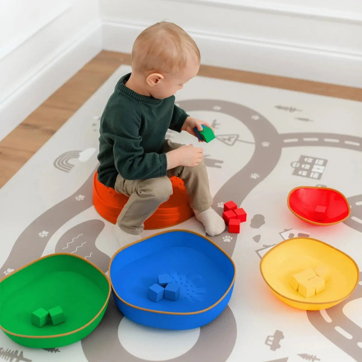 Tiny Land® Stepping Stones - Rainbow Color | stepping stones | The Baby Penguin