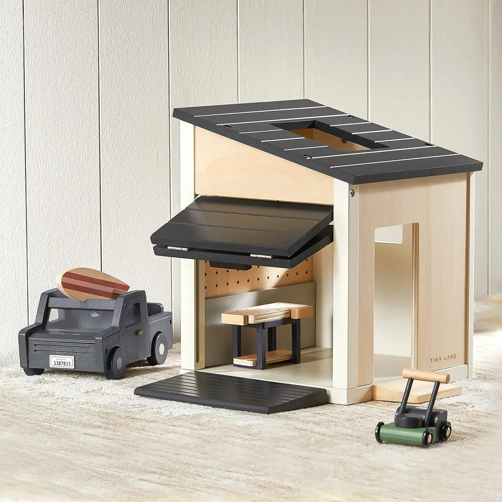 Tiny Land® Wooden Dollhouse - Garage |  | The Baby Penguin