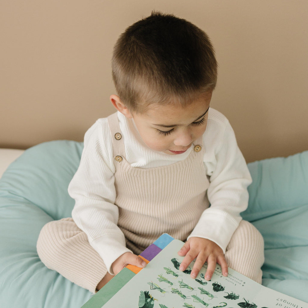 Toddler Lounger Pillow - Eucalyptus - The Baby Penguin