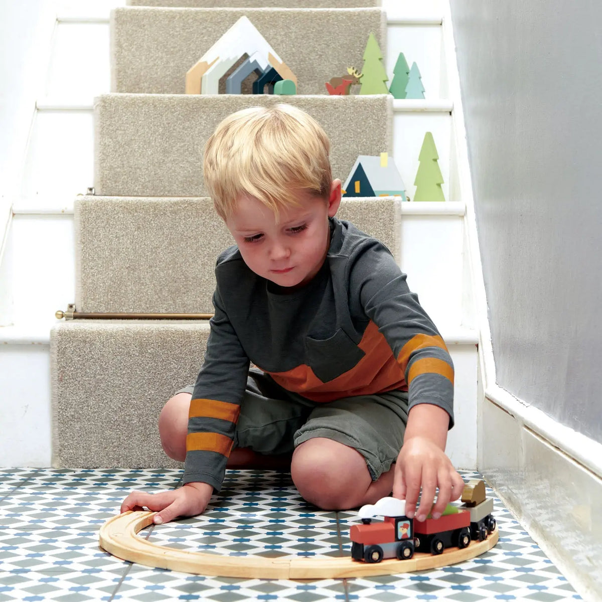 Tender Leaf Treetops Wooden Train Set