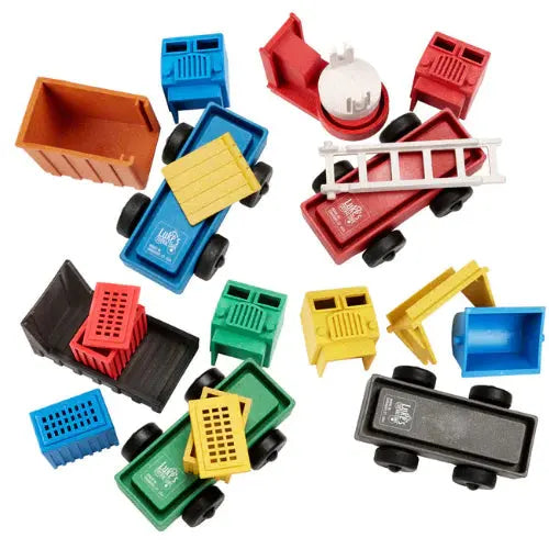 Truck Set Four-Pack Play Set | Made in the USA Luke's Toy Factory