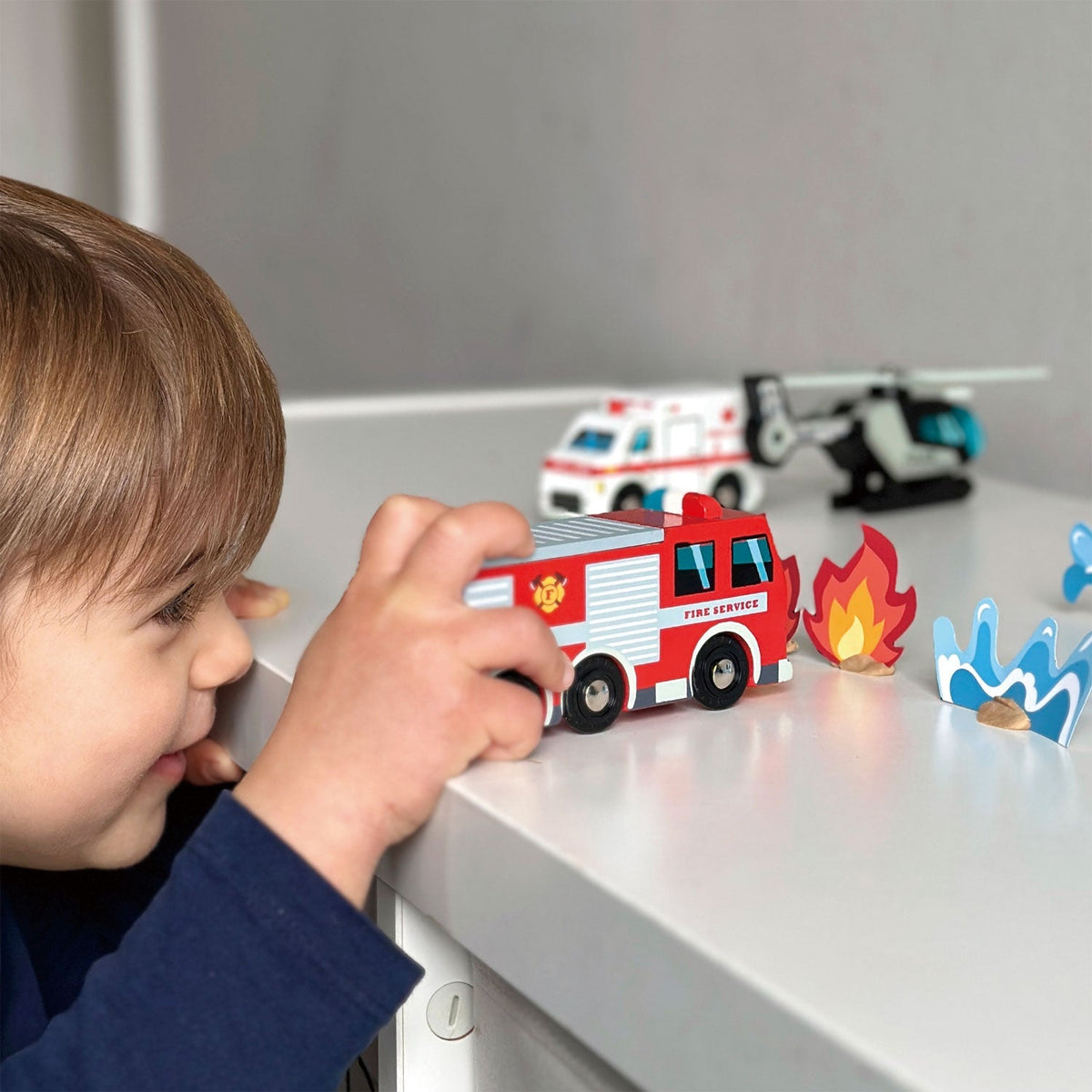 Tender Leaf Urban Wooden Toy Vehicle Collection