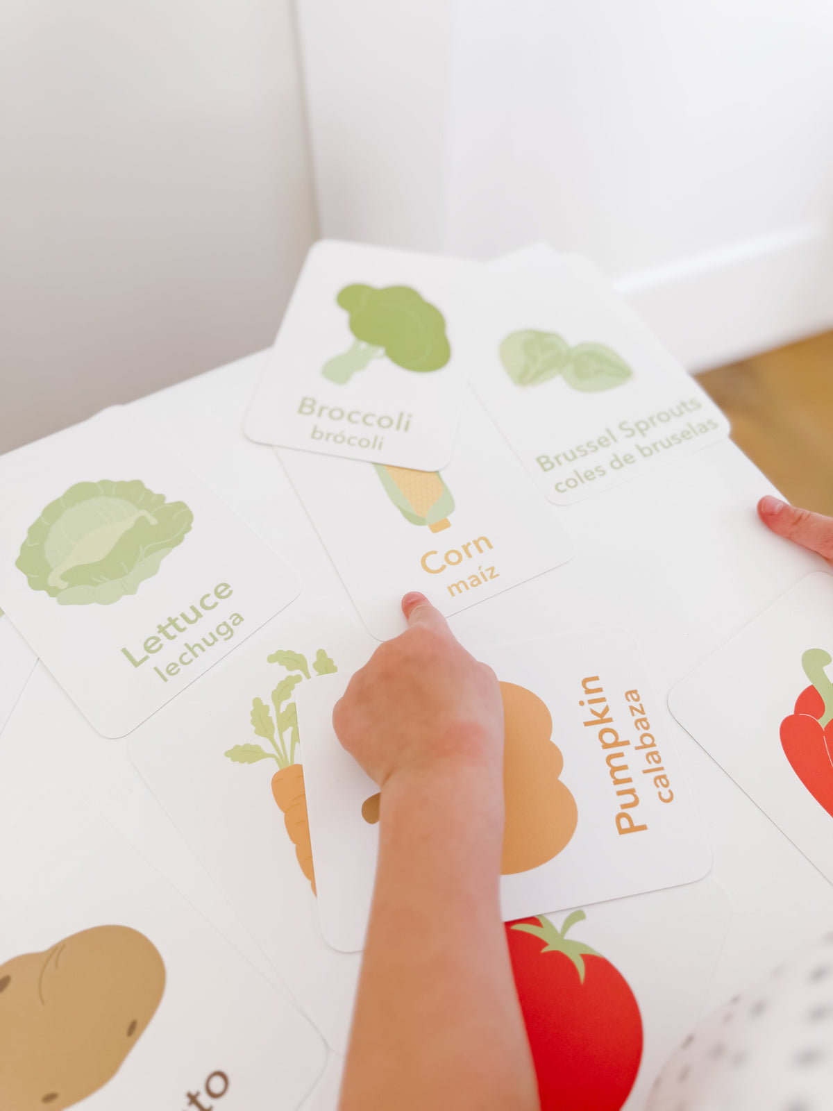 Vegetable Flashcards - The Baby Penguin