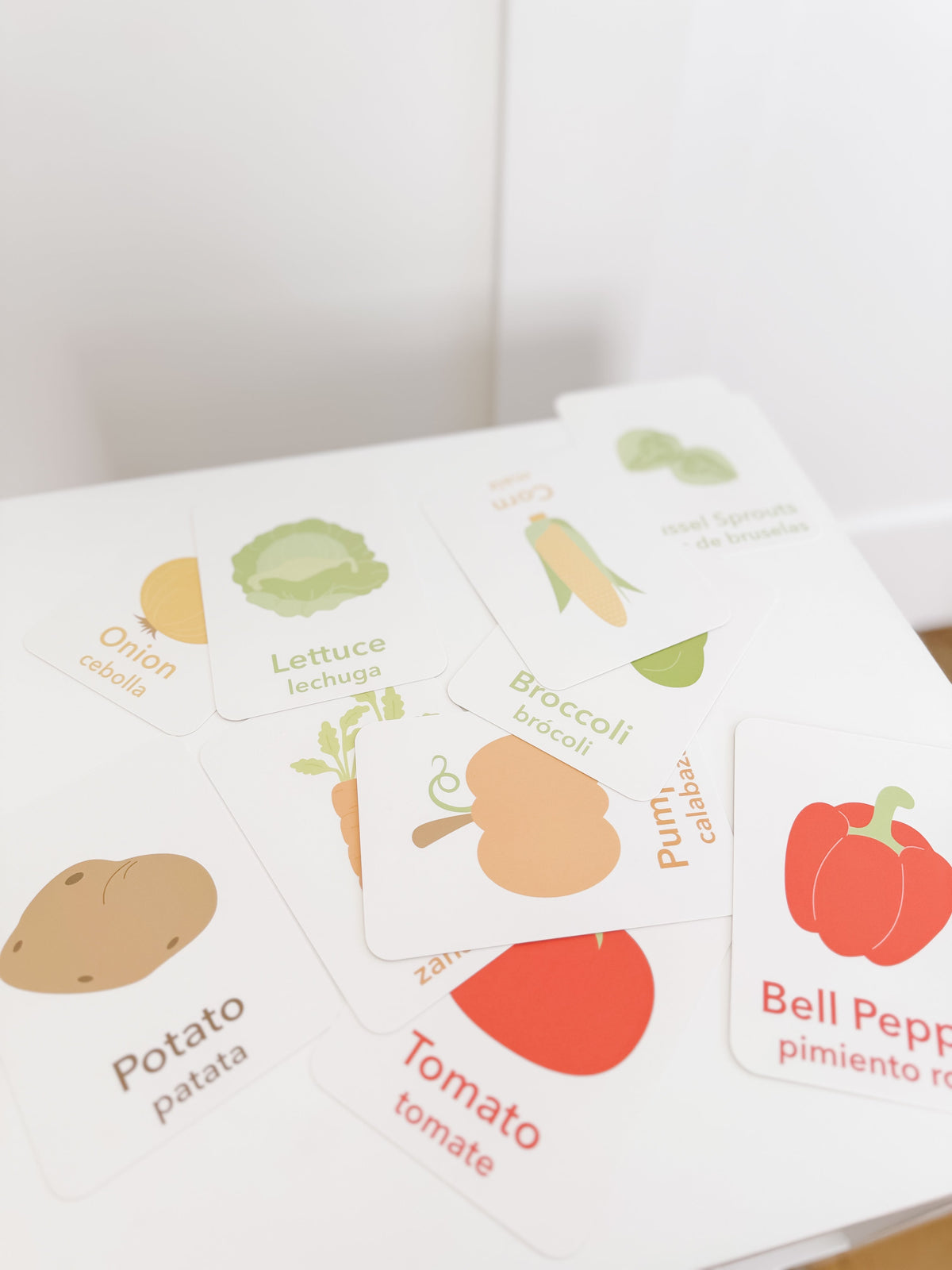 Vegetable Flashcards - The Baby Penguin