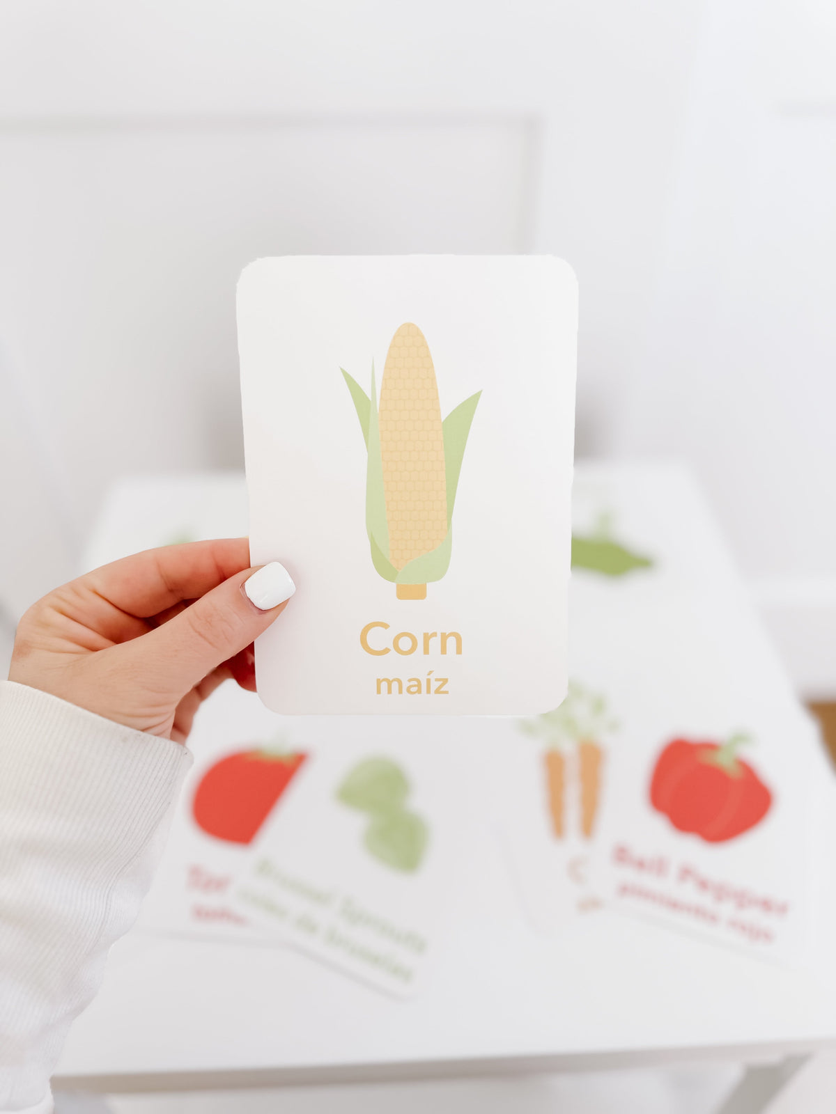 Vegetable Flashcards - The Baby Penguin