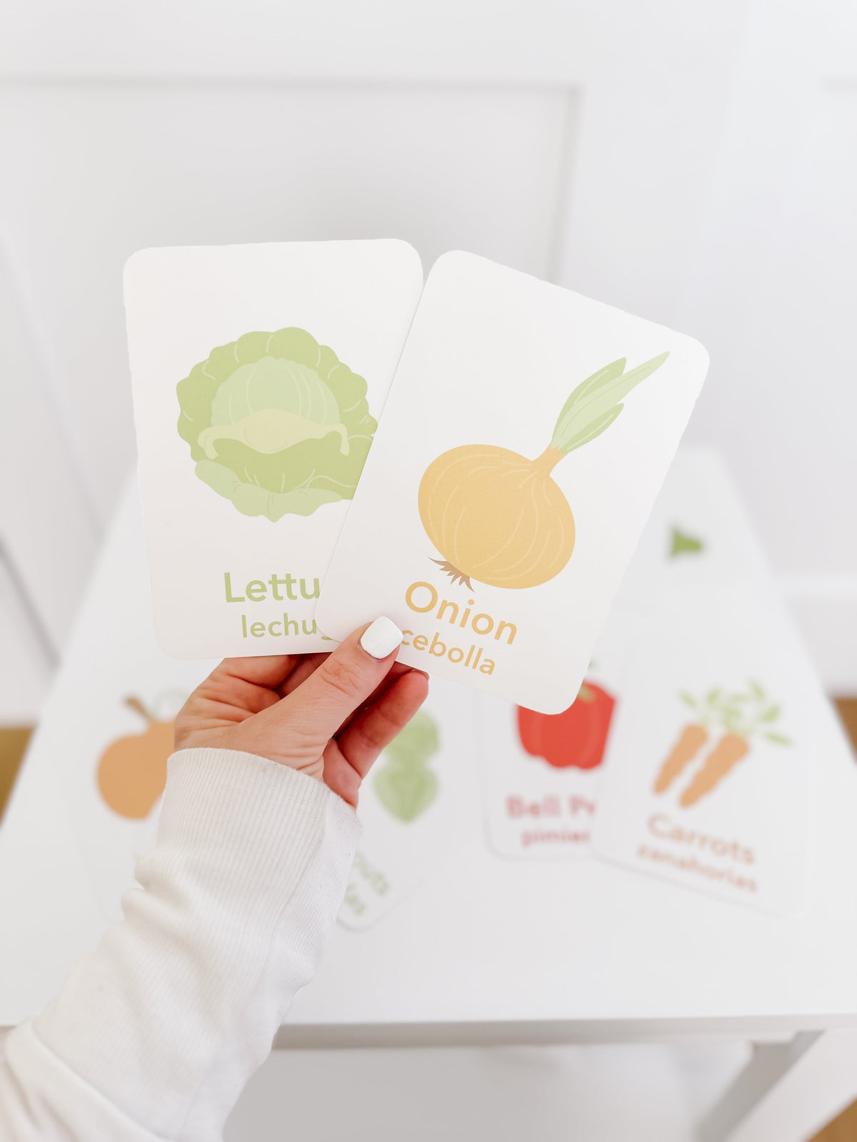 Vegetable Flashcards - The Baby Penguin