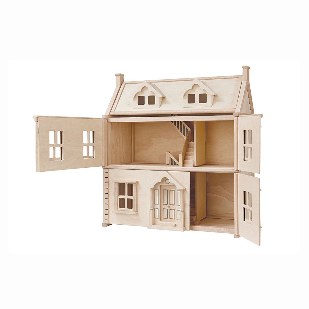 PlanToys Victorian Wooden Dollhouse, 3 Floors