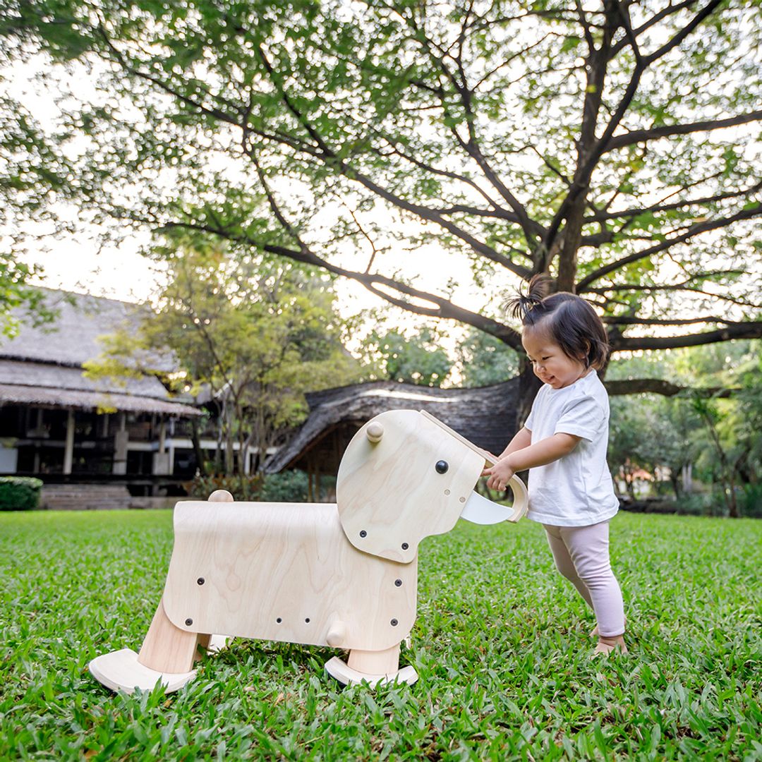 PlanToys Walking Elephant Wooden Ride-On