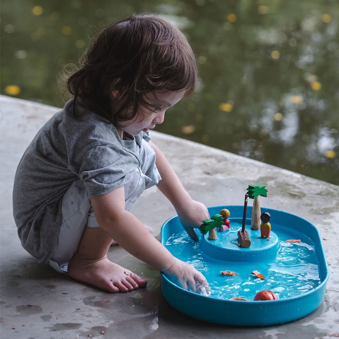 PlanToys Water Play Set with Rubber Tray