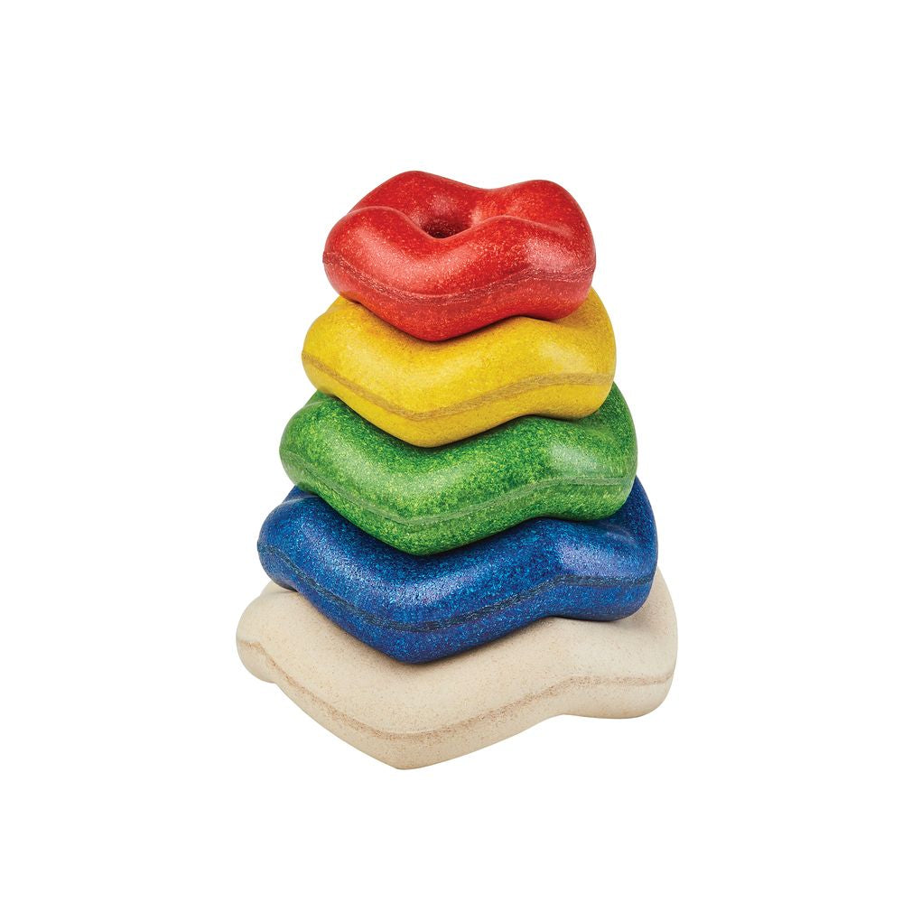 Wave Stacker - Top Sustainable Toy - PlanToys USA - The Baby Penguin
