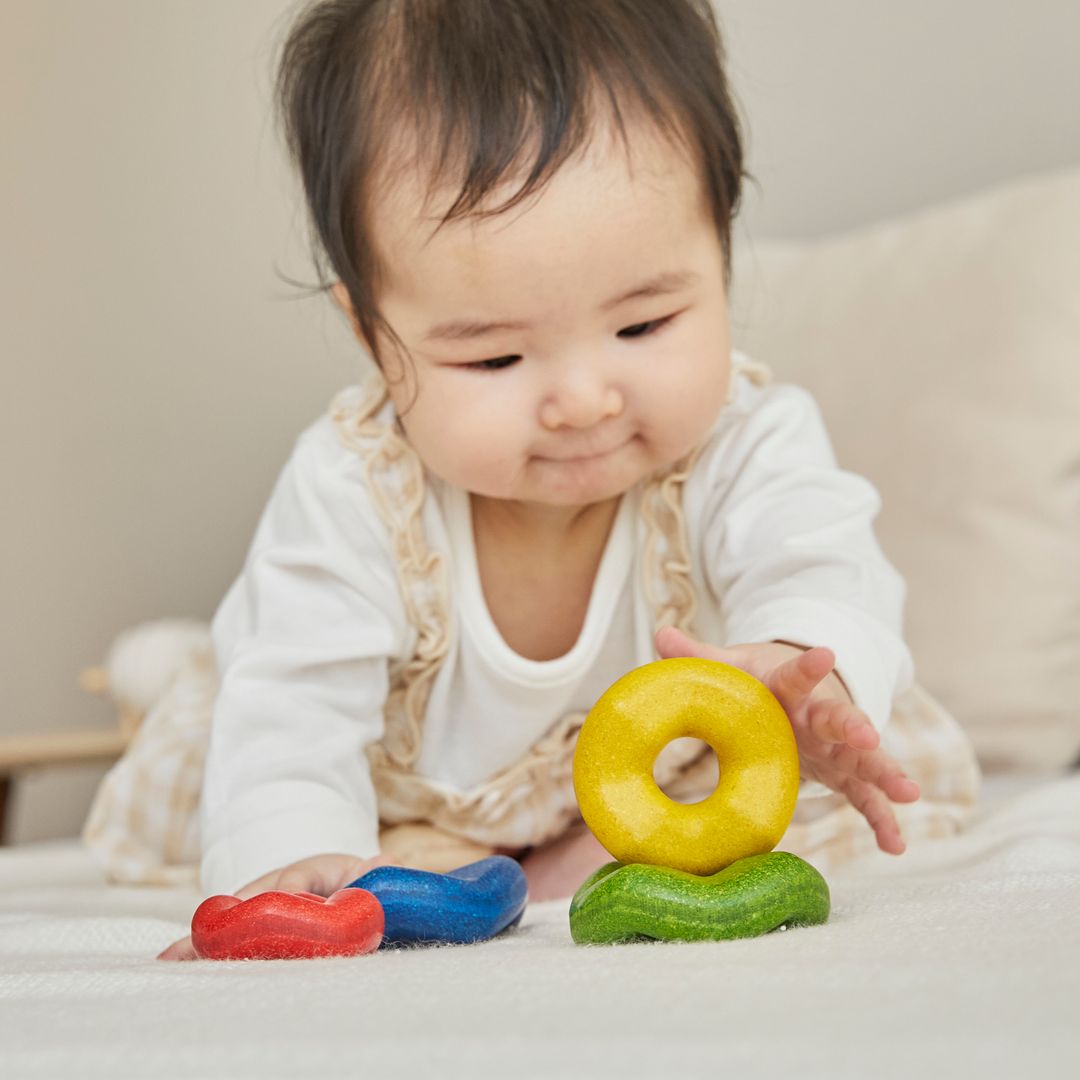 PlanToys Wooden Wave Stacker