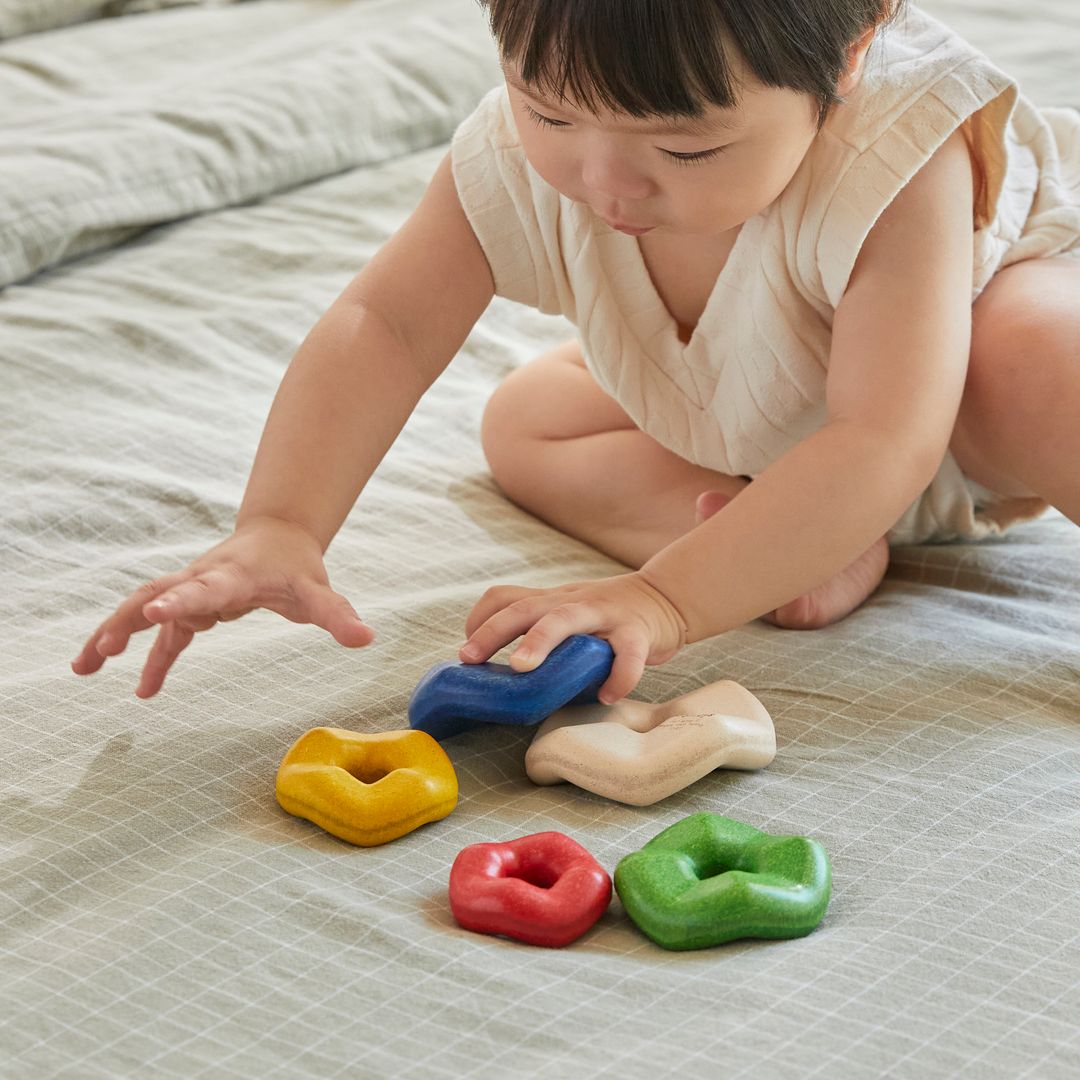 PlanToys Wooden Wave Stacker
