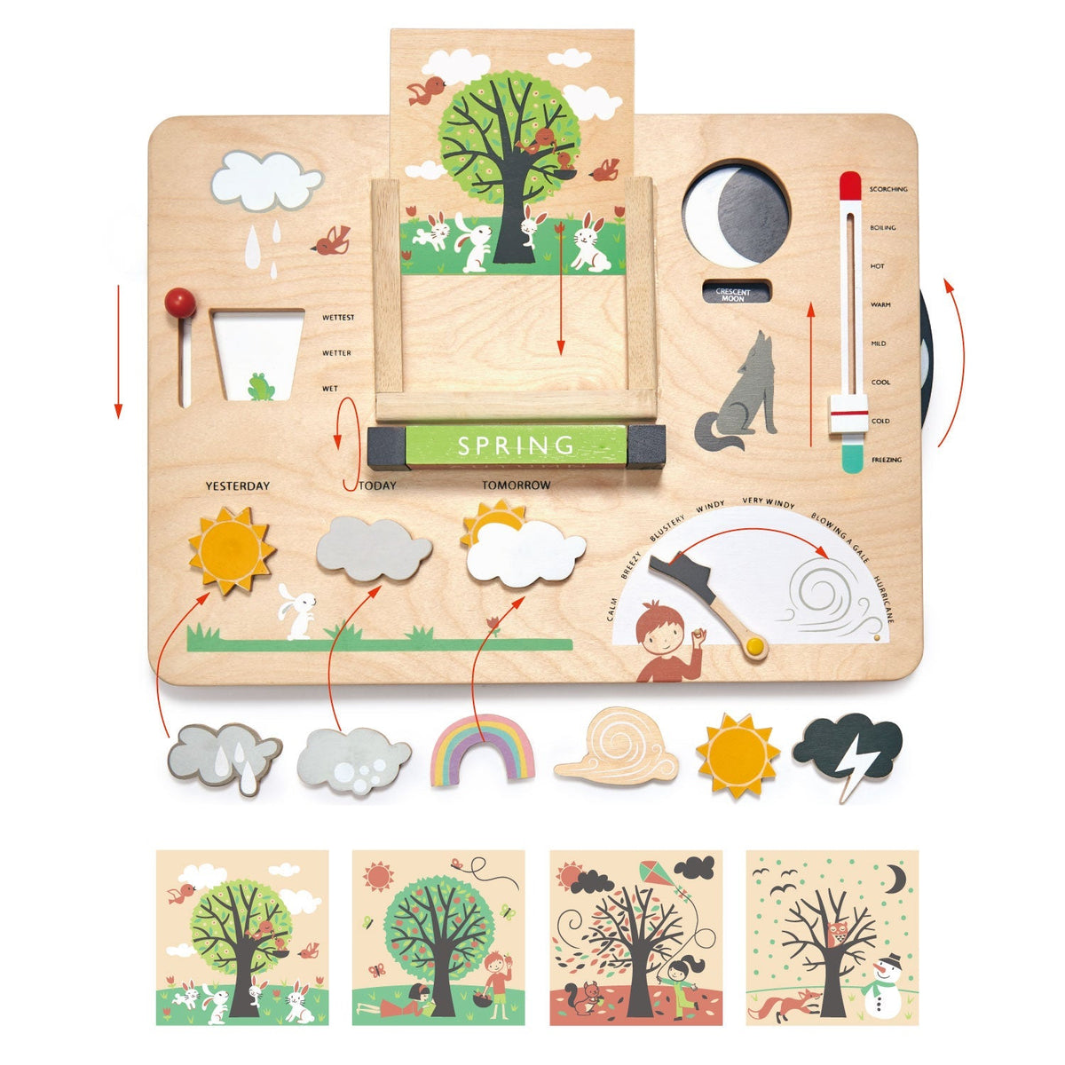 Tender Leaf Weather Watch Wooden Activity Board