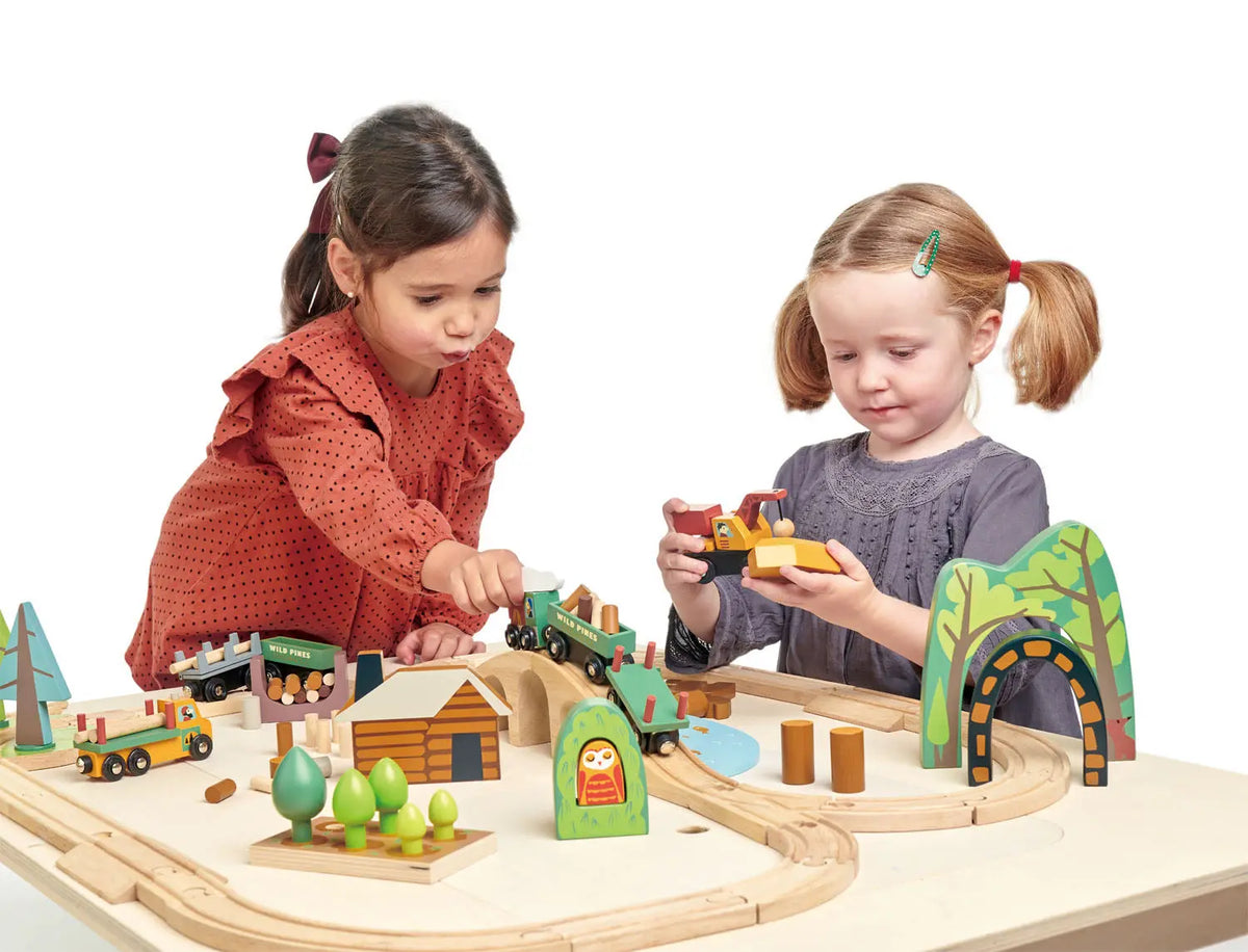 Tender Leaf Wild Pines Wooden Train Set