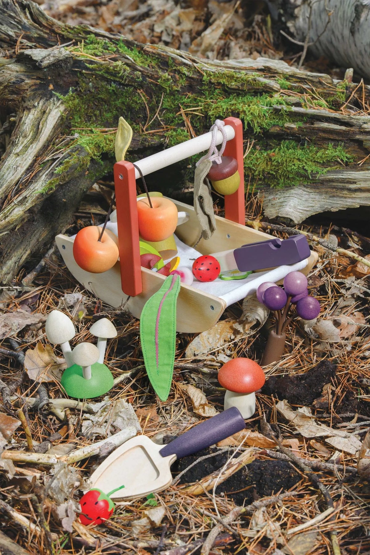 Tender Leaf Wild Wood Foraging Trug Pretend Play Set