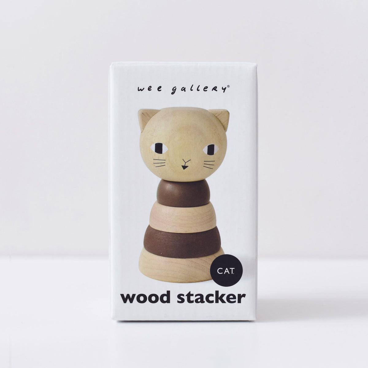 Wood Stacker - Cat - The Baby Penguin