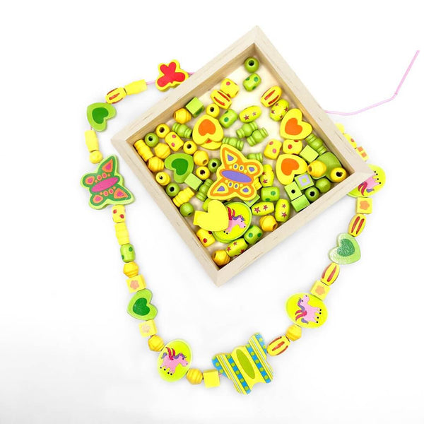 Wooden Bead Unicorn Necklace - The Baby Penguin