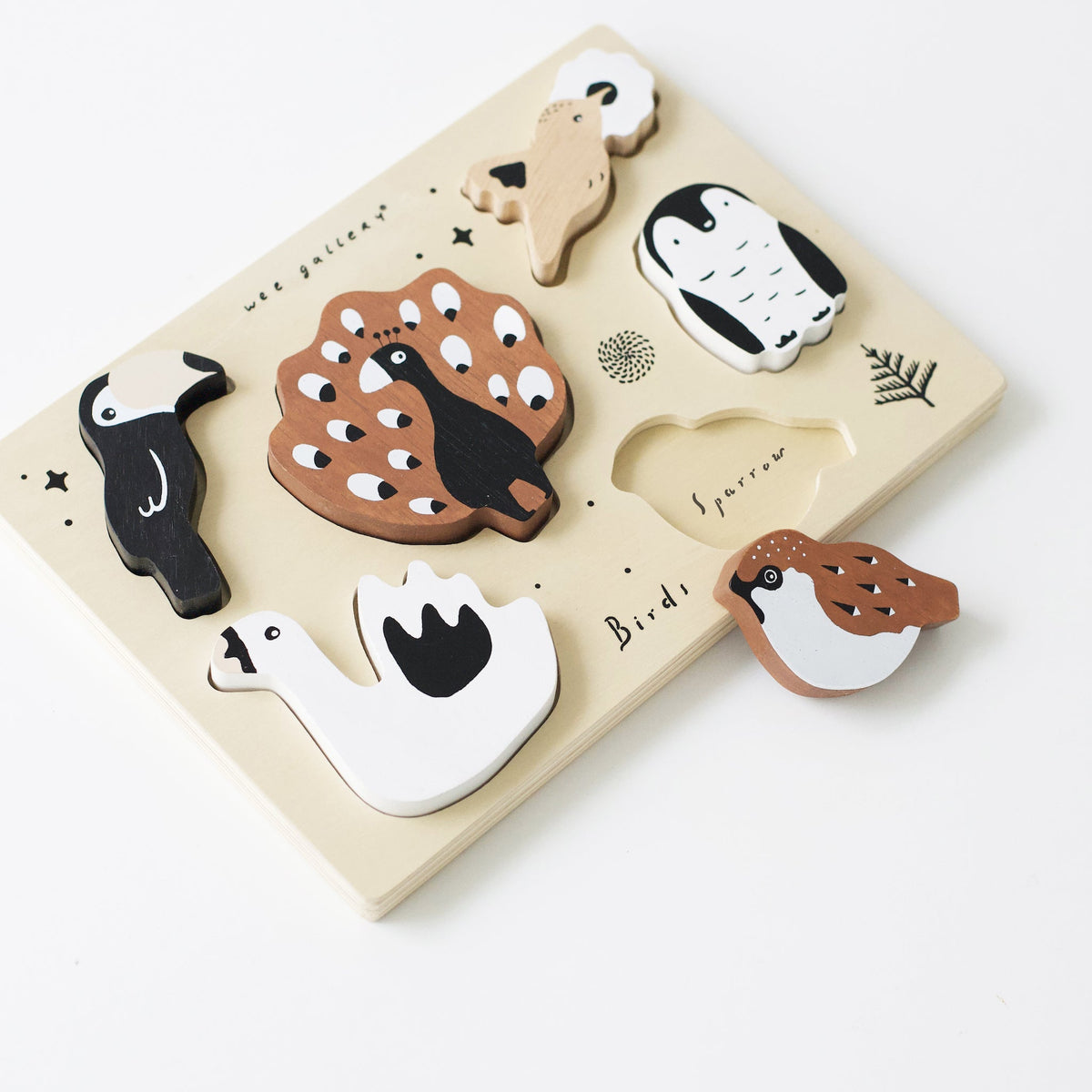 Wooden Tray Puzzle - Birds - The Baby Penguin