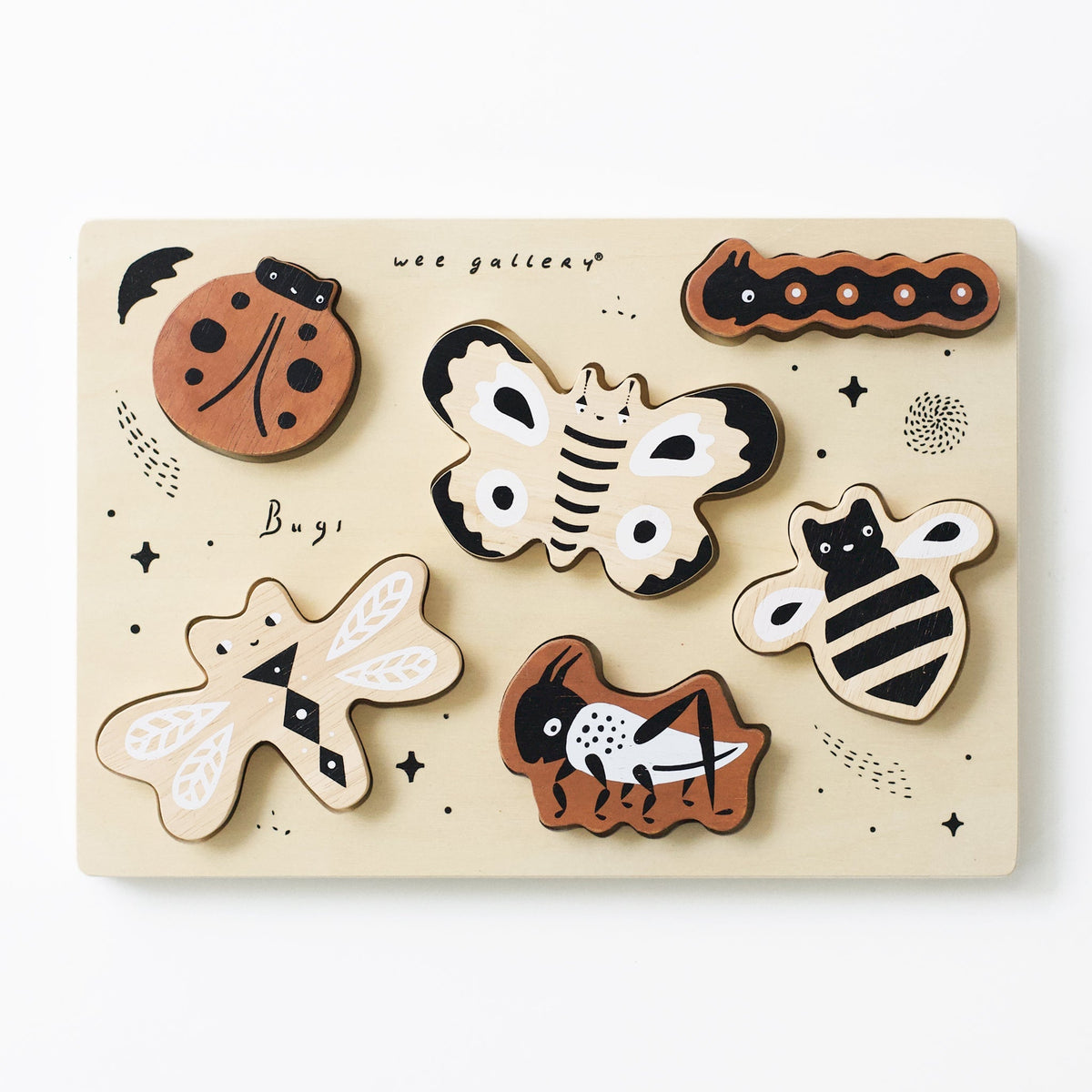 Wooden Tray Puzzle - Bugs - The Baby Penguin