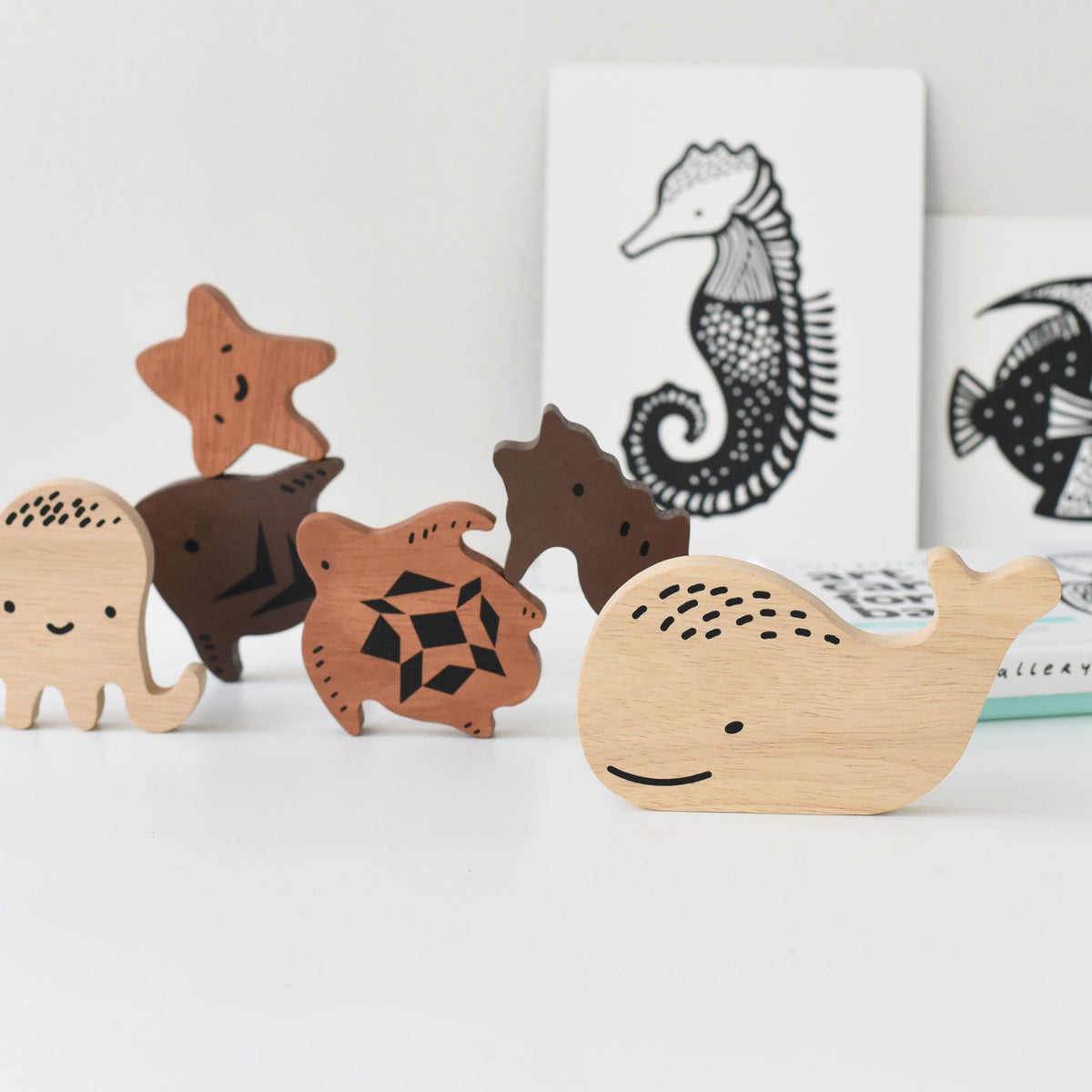 Wooden Tray Puzzle - Ocean Animals - The Baby Penguin