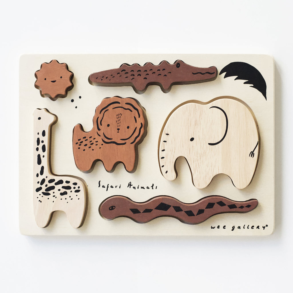 Wooden Tray Puzzle - Safari Animals - The Baby Penguin