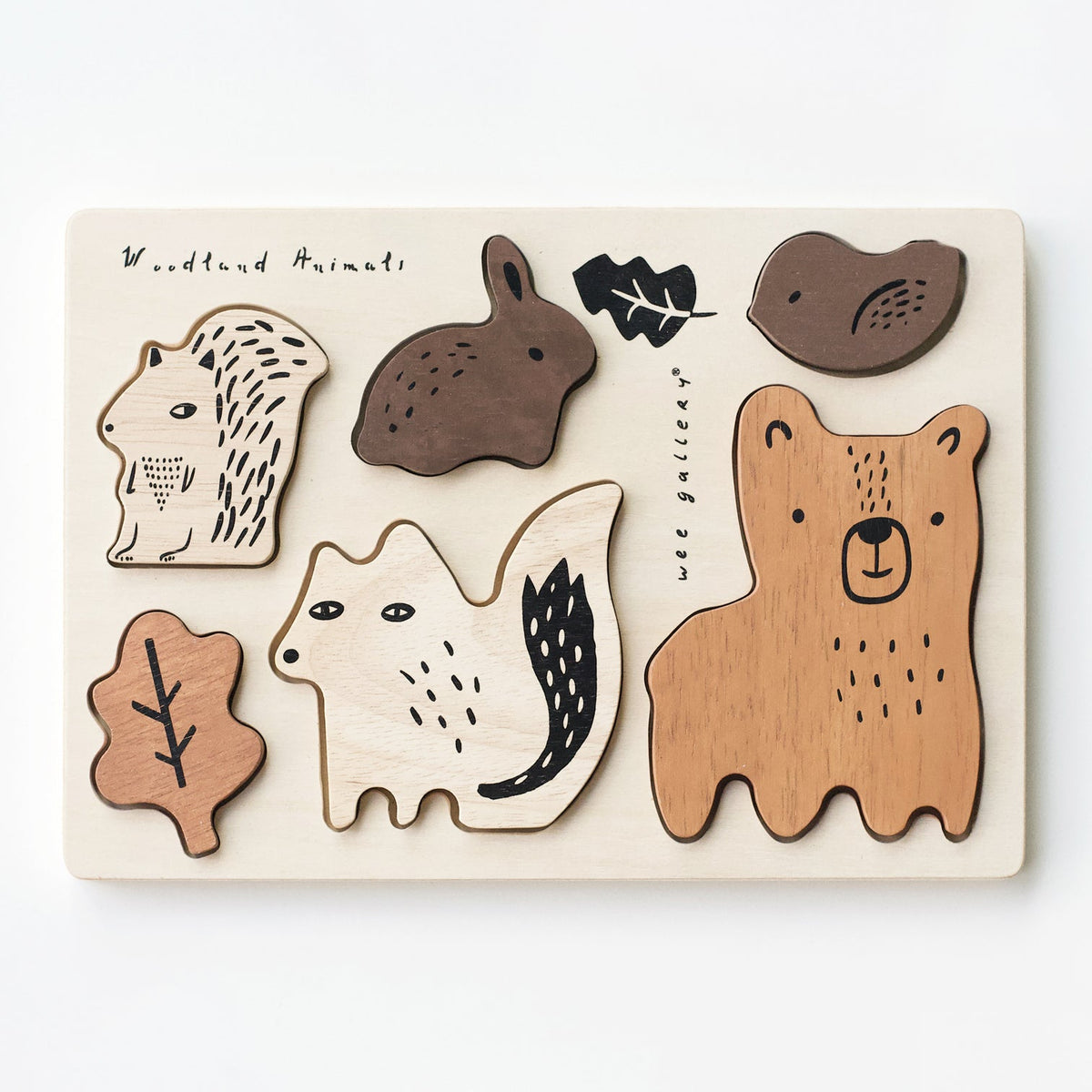 Wooden Tray Puzzle - Woodland Animals - The Baby Penguin