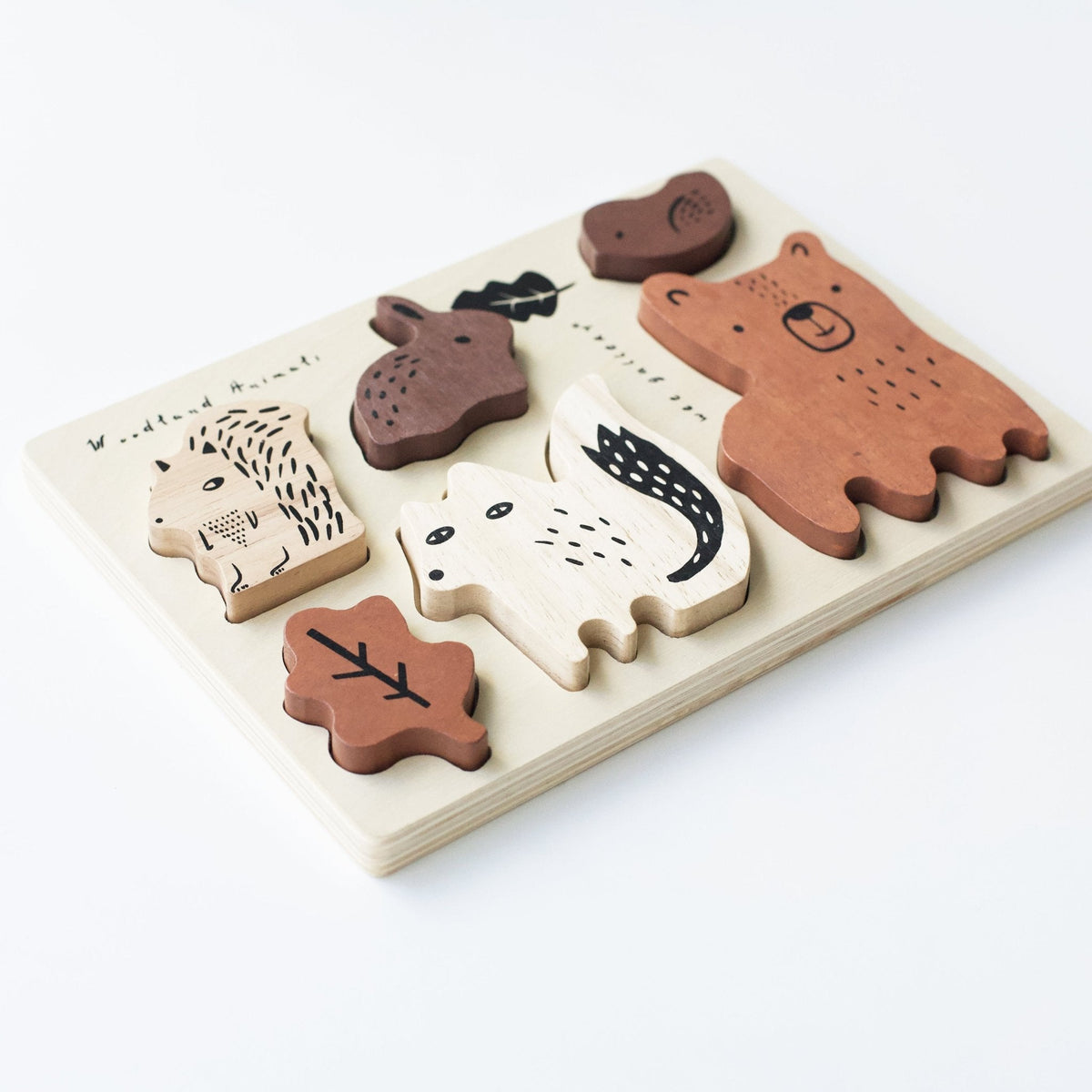 Wooden Tray Puzzle - Woodland Animals - The Baby Penguin