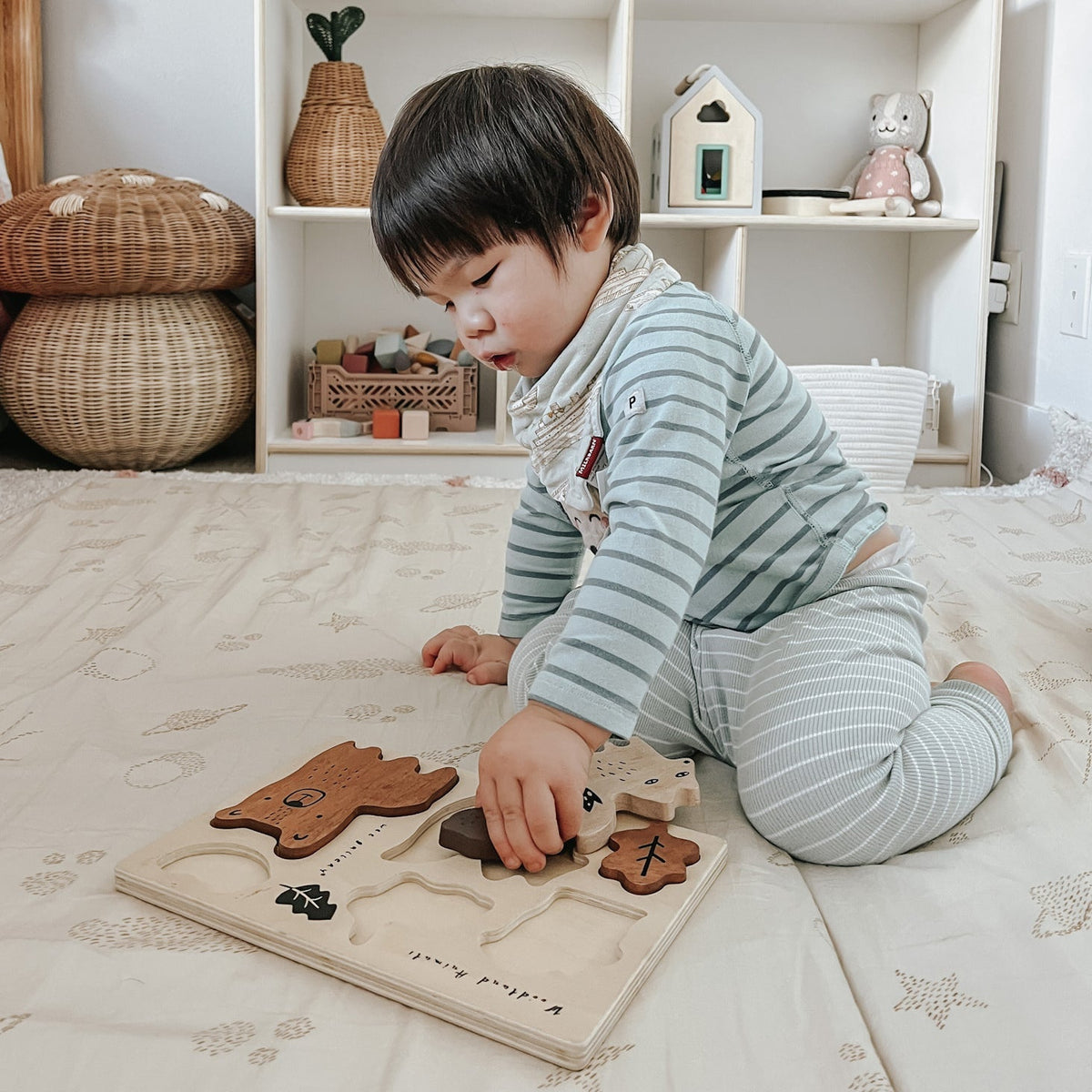 Wooden Tray Puzzle - Woodland Animals - The Baby Penguin