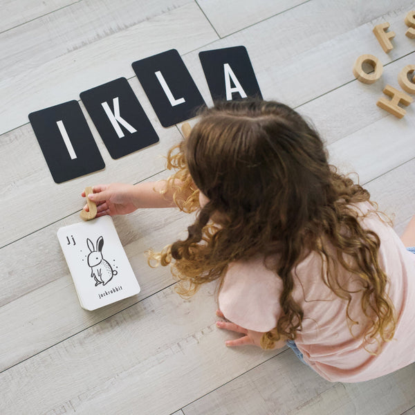 Woodland Alphabet Cards - The Baby Penguin