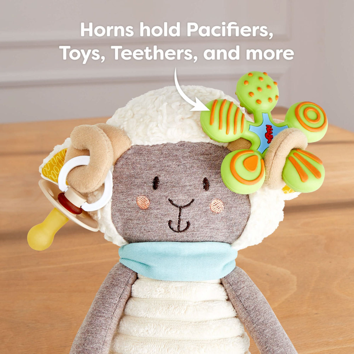 Woolbert the Ram Cuddly Baby Sensory Toy - The Baby Penguin
