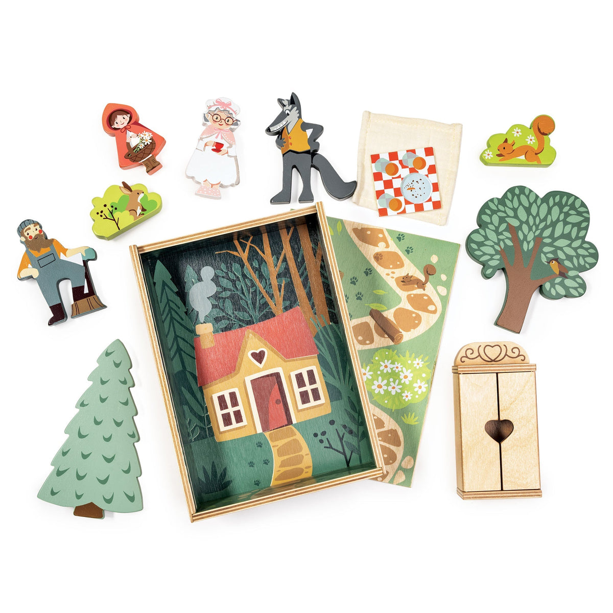 Tender Leaf Little Red Riding Hood Wooden Story Play Set
