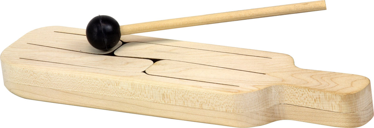 Maple Landmark wooden Tongue Drum with rubber-tipped striker
