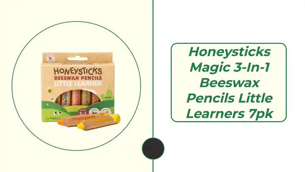 Honeysticks Magic 3-in-1 Beeswax Pencils Little Learners 7pk by@Outfy