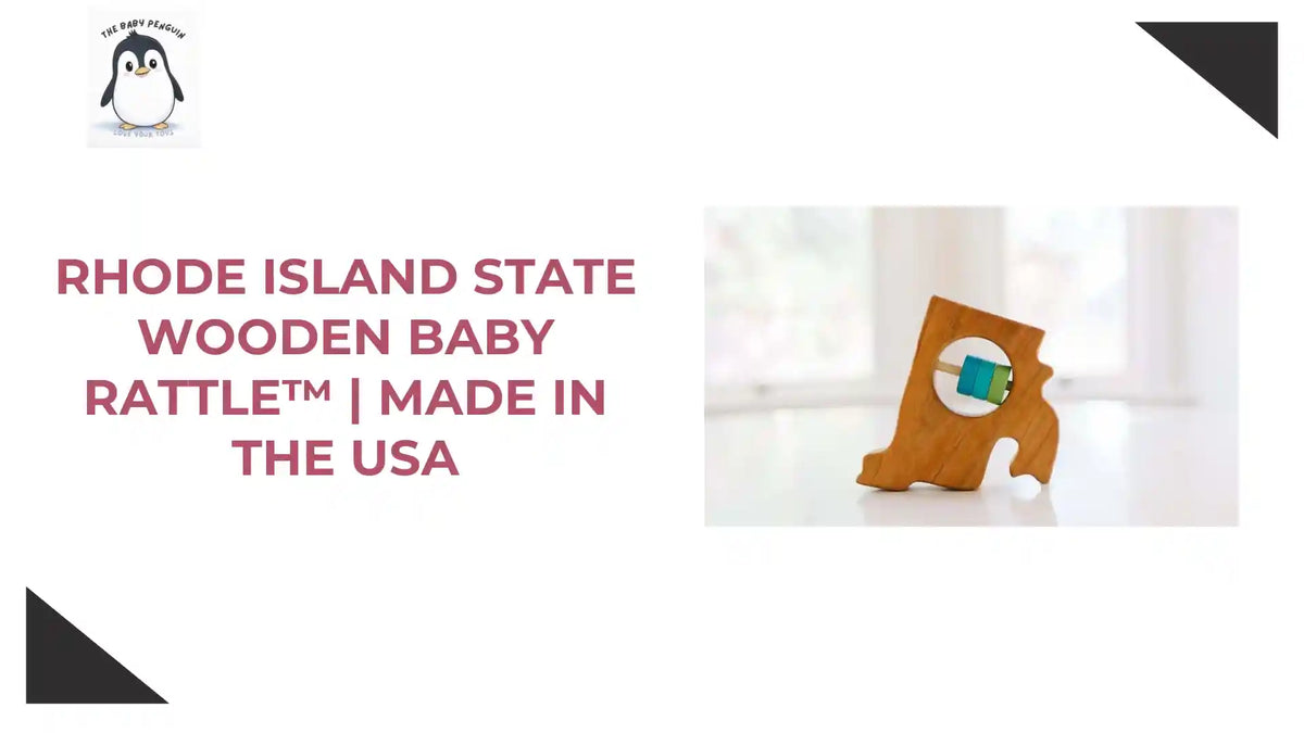 Video of Bannor Toys Rhode Island State Wooden Baby Rattle