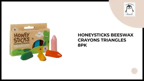 Honeysticks Beeswax Crayons Triangles 8pk by@Outfy