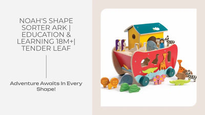 Noah's Shape Sorter Ark | Education & Learning 18m+| Tender Leaf by@Outfy