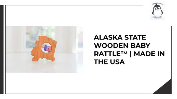 Alaska State Wooden Baby Rattle&trade; | Made in the USA by@Outfy