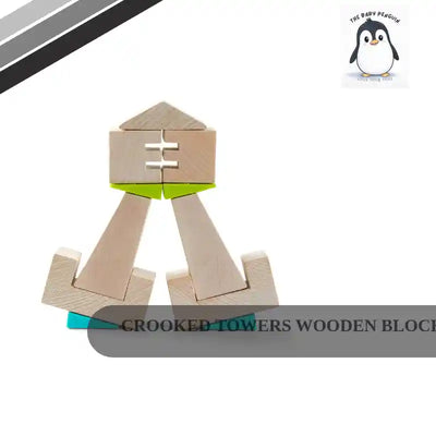 Crooked Towers Wooden Blocks by@Outfy