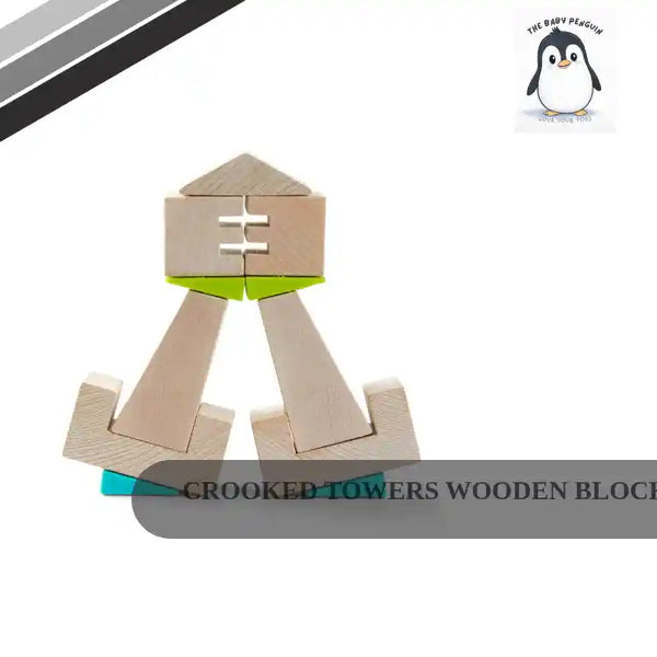 Crooked Towers Wooden Blocks by@Outfy