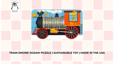 Train Engine Jigsaw Puzzle | Sustainable Toy | Made in the USA by@Outfy