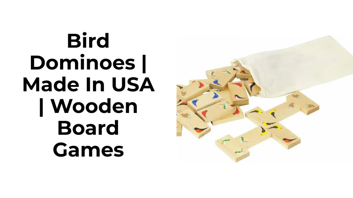 Bird Dominoes | Made in USA | Wooden Board Games by@Outfy