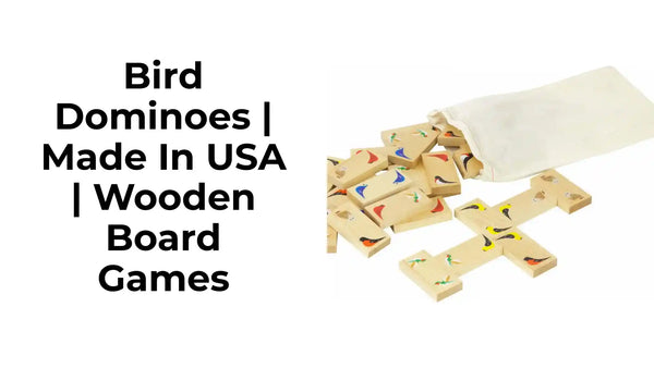 Bird Dominoes | Made in USA | Wooden Board Games by@Outfy