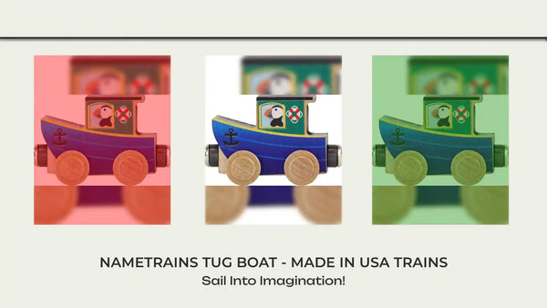NameTrains Tug Boat - Made in USA Trains by@Outfy